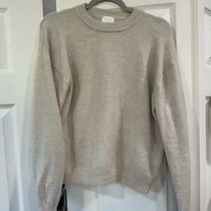 H&M Women’s Crewneck Sweater in Light Taupe